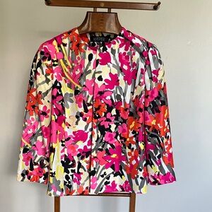 Kasper Multicolor Floral Jacket